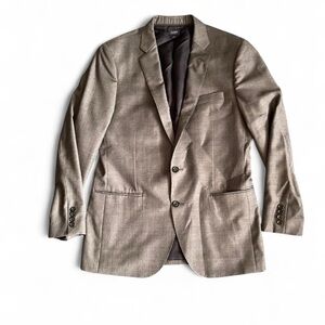 J. Crew Men's 40R Gray Ludlow Blazer Suit Jacket Italian Wool Tollegno 1900